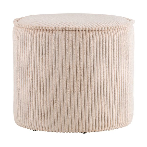 Béžový manšestrový taburet Taupo – House Nordic-image-2