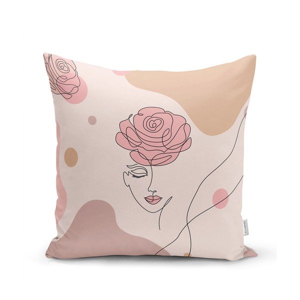 Sada 4 dekorativních povlaků na polštáře Minimalist Cushion Covers Draw Art Women, 45 x 45 cm-image-4