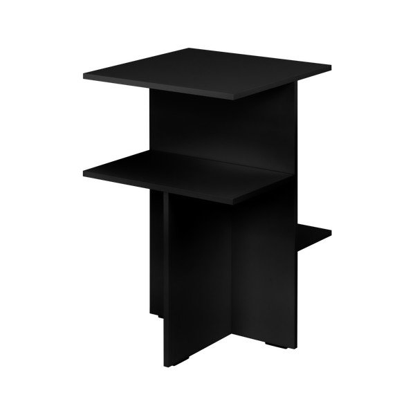Černý noční stolek s poličkami Atik – noo.ma-image-4