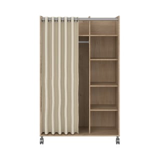 Šatní skříň v dekoru dubu v bílo-béžové barvě 100x160 cm Kit – Tvilum