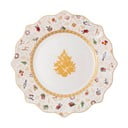 Bílý porcelánový talíř s vánočním motivem Villeroy & Boch, ø 24 cm