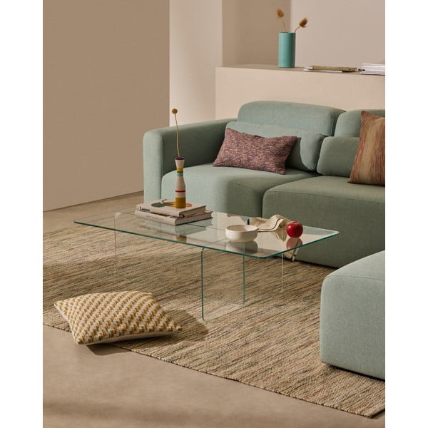 Skleněný konferenční stolek 60x120 cm Zaren – Kave Home-image-2