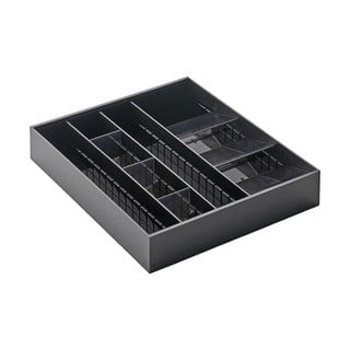 Černý plastový příborník do zásuvky 47.5 x 35 cm - YAMAZAKI