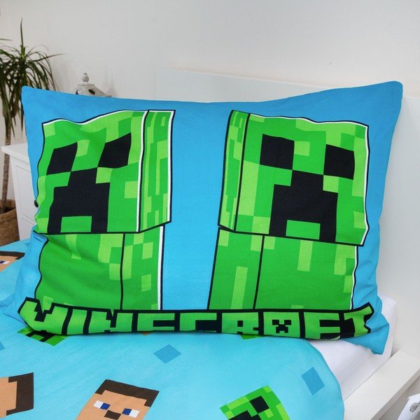 Bavlněné dětské povlečení se svítícím efektem na jednolůžko 140x200 cm Minecraft "Jungle Fight" – Jerry Fabrics-image-3