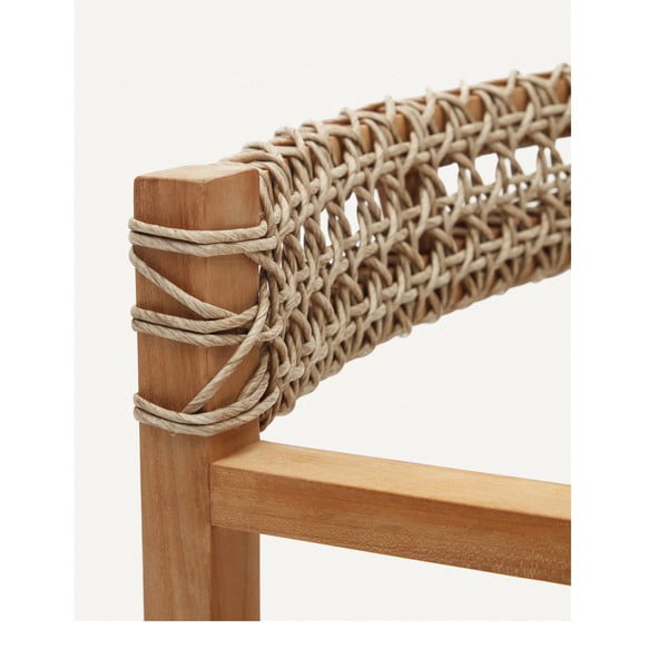 Jídelní židle z umělého ratanu v přírodní barvě v sadě 2 ks Giverola – Kave Home-image-3