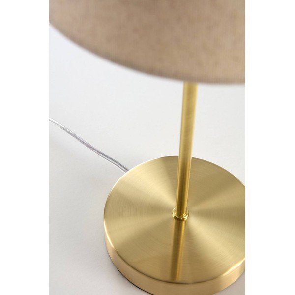 Béžová/v mosazné barvě látková stolní lampa (výška 39 cm) Lasse – Jotex-image-4