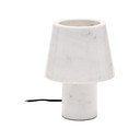 Mramorová stolní lampa slonovinová s mramorovým stínidlem (výška 27 cm) Alaro – Kave Home