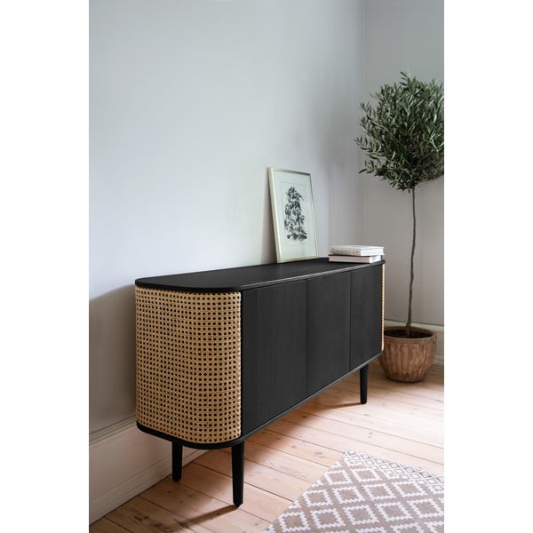 Nízká komoda v dekoru dubu v béžovo-přírodní barvě 150x75 cm Treasures – UMAGE-image-4