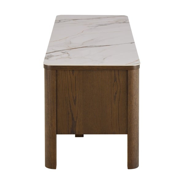 Hnědý TV stolek v dekoru dubu 120x45x40 cm Southampton – Actona-image-4