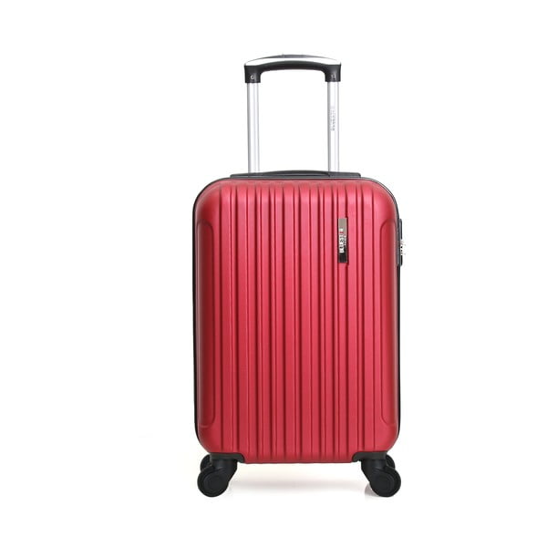 Červené skořepinové zavazadlo na 4 kolečkách Bluestar Lome, 31 l