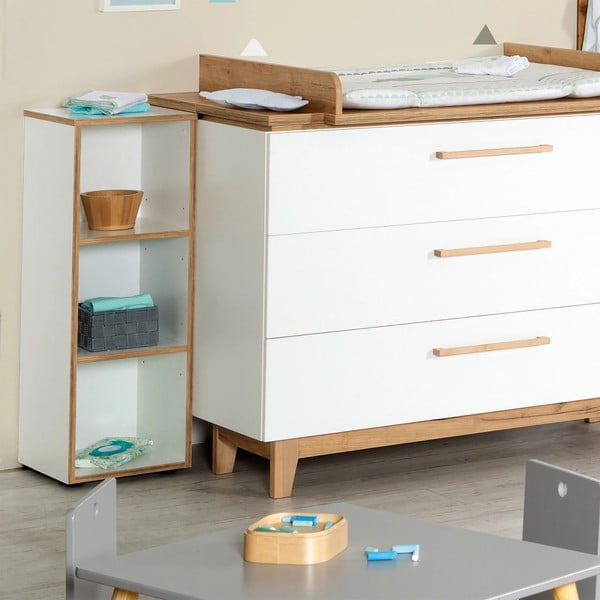 Bílá dětská knihovna 30x91 cm Finn – Roba-image-1