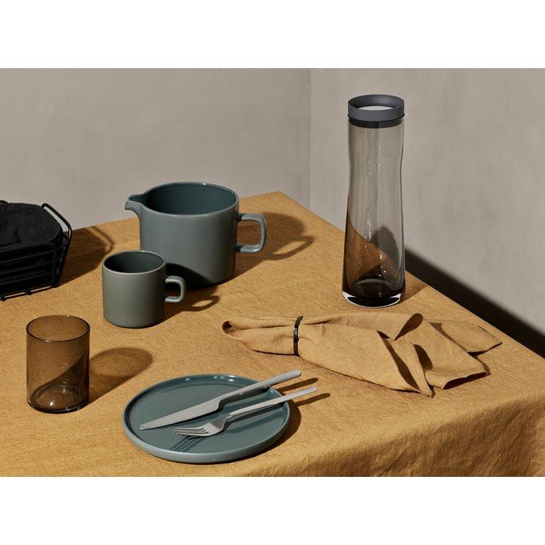 Žlutý lněný běhoun na stůl Blomus, 45 x 140 cm-image-1