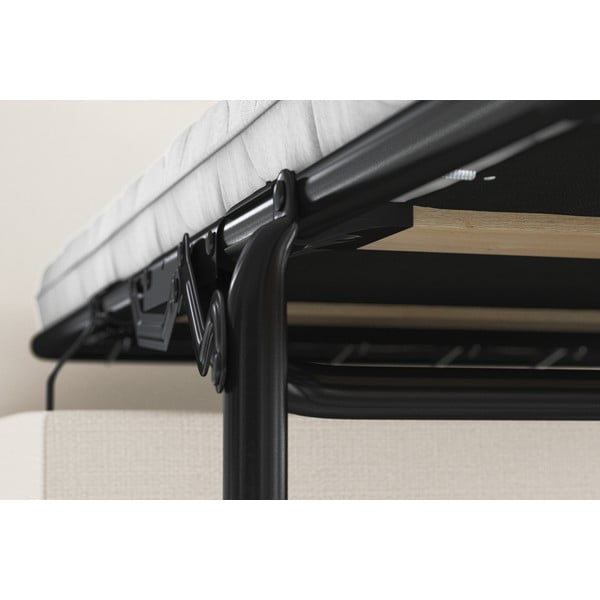 Krémová polstrovaná rozkládací lavice My Pop Design Brady, 80 cm-image-1