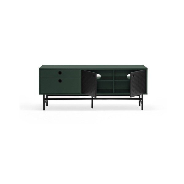 Tmavě zelený TV stolek 140x52 cm Punto - Teulat-image-1