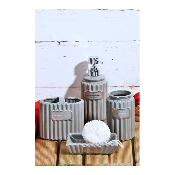 Koupelnový keramický set Confetti Bathmats Beth Time Royale Gris