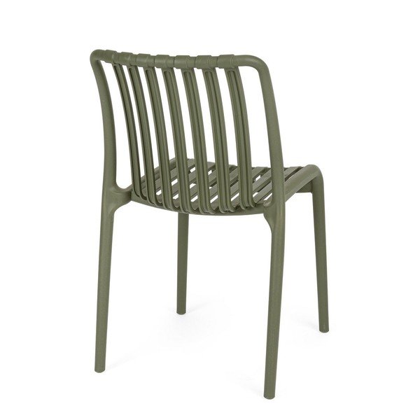 Zelená plastová zahradní židle Billie – Bizzotto-image-4