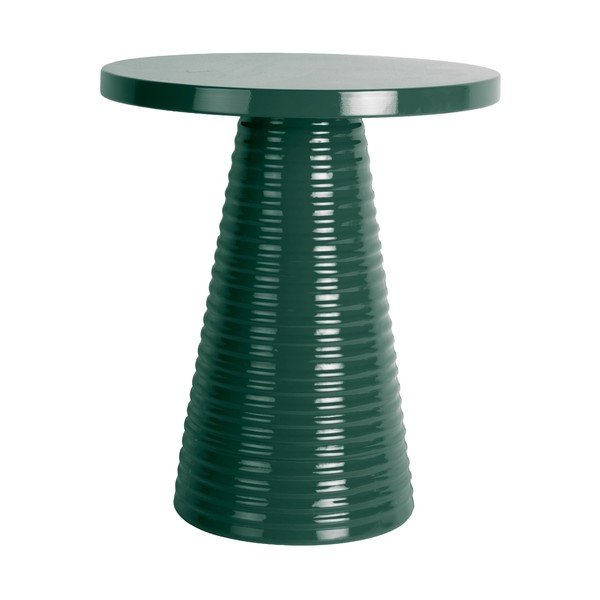 Kovový kulatý odkládací stolek ø 40 cm Catania Ribbed – Leitmotiv