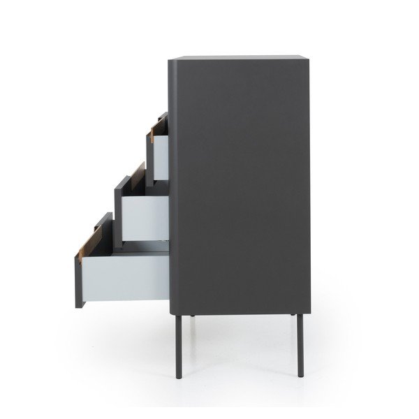 Antracitově šedá komoda Tenzo Switch, 80 x 102 cm-image-4