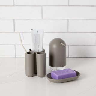 Šedý plastový dávkovač mýdla 230 ml Touch – Umbra