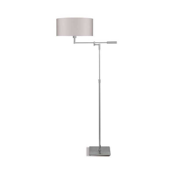 Šedá volně stojící lampa s béžovým stínidlem Citylights Berlin