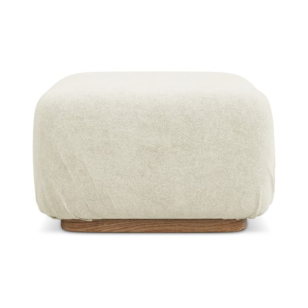 Krémová modulární podnožka z textilie bouclé Ailani – Makamii