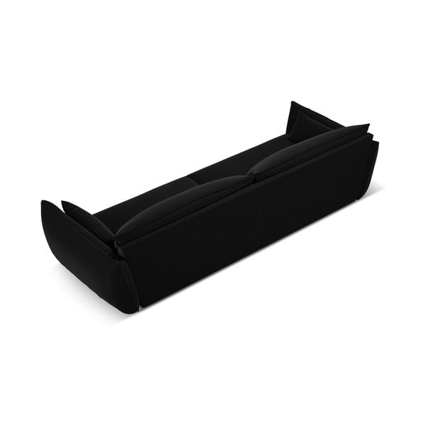 Černá sametová pohovka 248 cm Vanda – Mazzini Sofas-image-3