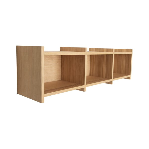 Patrová police v dekoru dubu v přírodní barvě 80 cm Focal – Hübsch-image-3