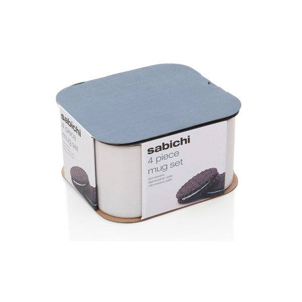 Sada 4 kameninových hrnků Sabichi, 320 ml-image-1