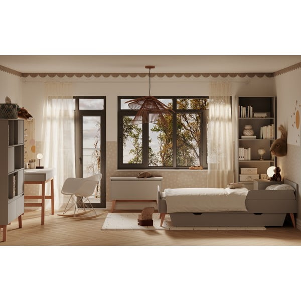 Šedý šuplík pod dětskou postel 90x200 cm Swing – Pinio-image-3