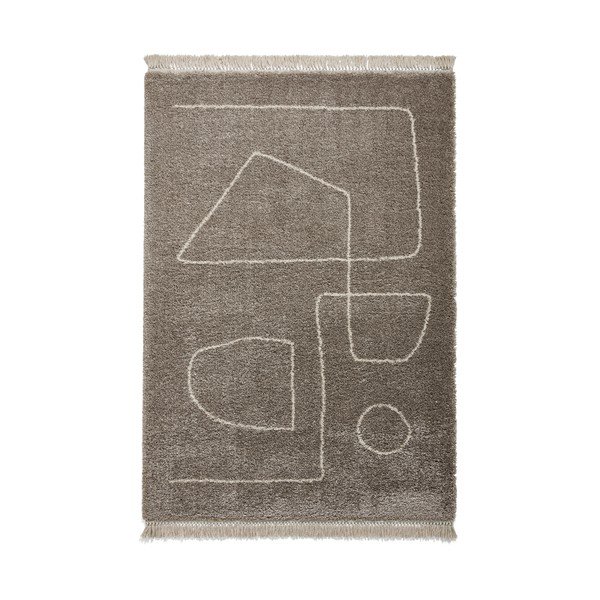 Šedý koberec Think Rugs Boho, 160 x 220 cm