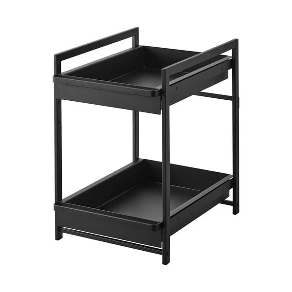 Černá kovová přídavná polička 30x42 cm Tower – YAMAZAKI