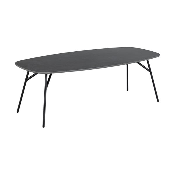 Černý konferenční stolek s keramickou deskou 60x120 cm Caracas – Actona-image-2