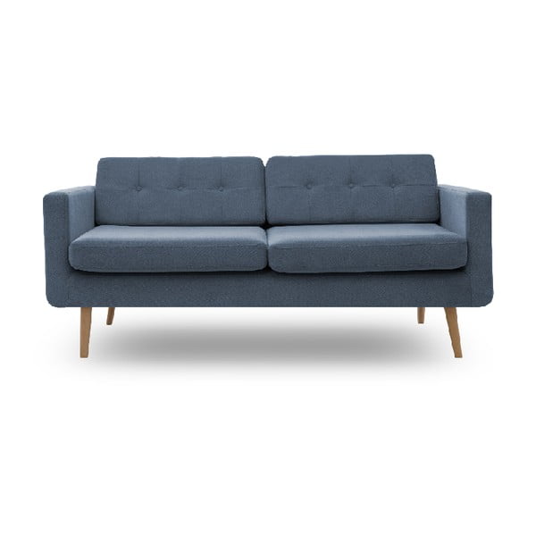 Světle modrá trojmístná pohovka Vivonita Sondero, přírodní nohy