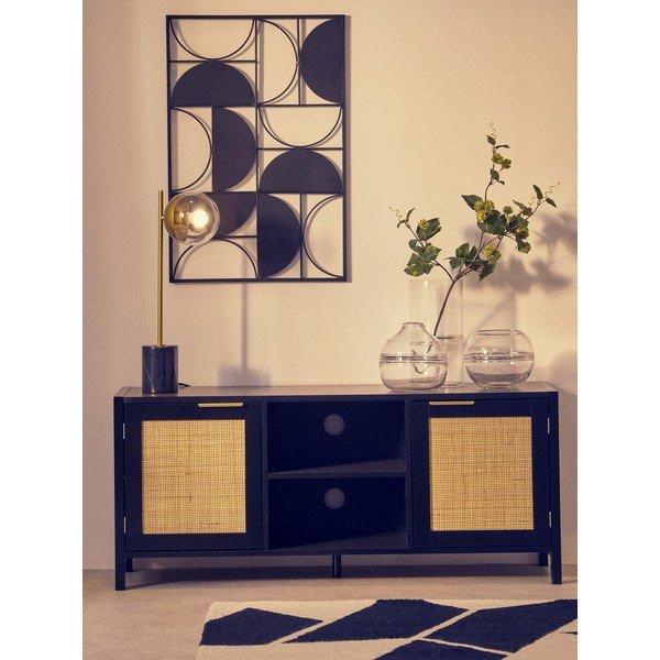 Černý TV stolek 120x52x38 cm Sherman – Premier Housewares-image-3