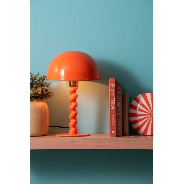 Oranžová stolní lampa s kovovým stínidlem (výška 39 cm) Prisa – Leitmotiv-image-1