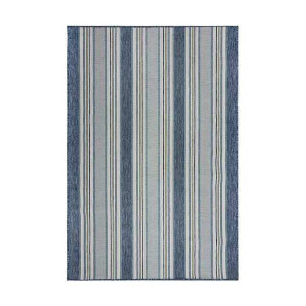 Vnitřní a venkovní koberec zelenomodrý 120x170 cm Roma Stripe – Flair Rugs