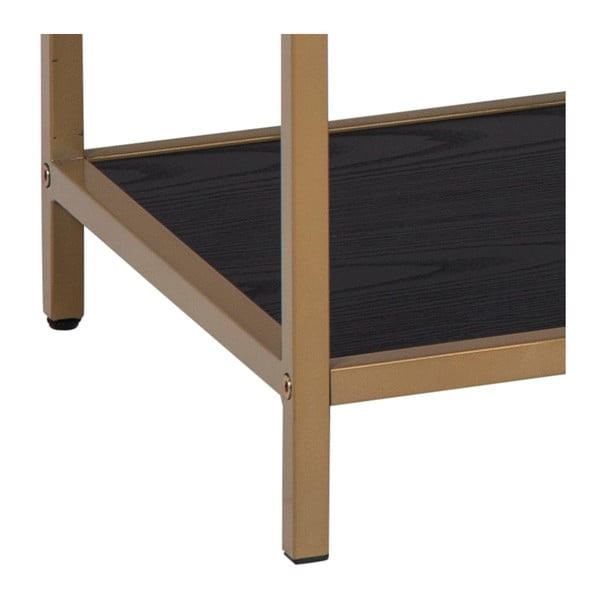 Černá/zlatá knihovna 114x78 cm Seaford – Actona-image-3