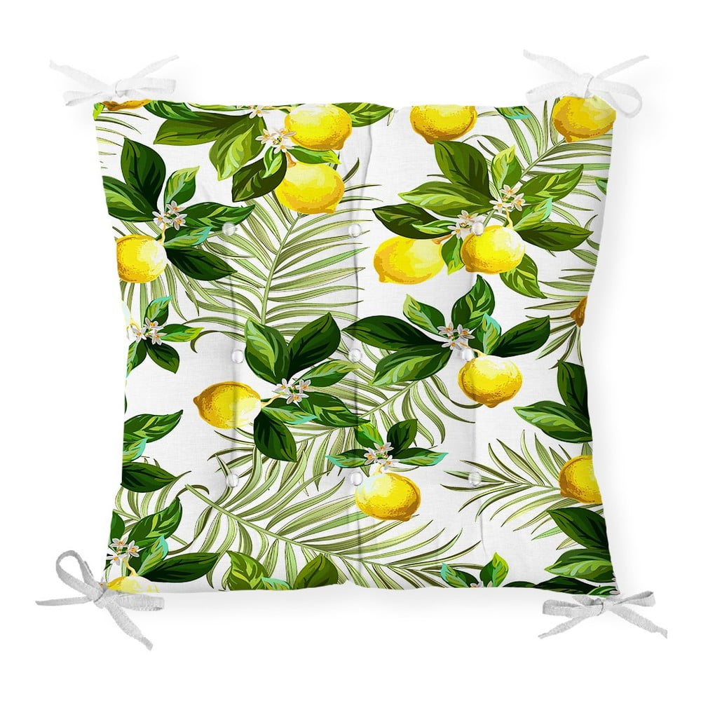 Podsedák s příměsí bavlny Minimalist Cushion Covers Lemon Tree, 40 x 40 cm