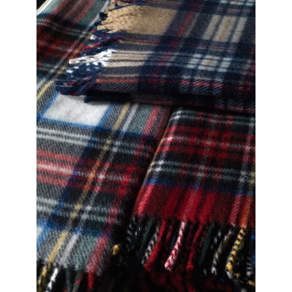 Kostkovaný pléd Euromant Scott Beige, 140 x 180 cm-image-1