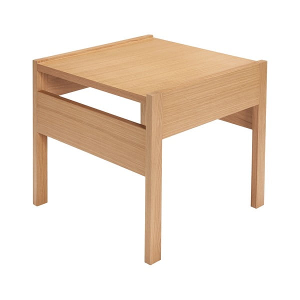 Odkládací stolek s deskou v dubovém dekoru 50x50 cm Forma – Hübsch-image-2