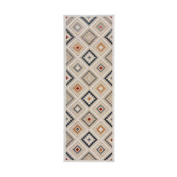 Krémový venkovní běhoun 80x230 cm Zion Natural – Flair Rugs