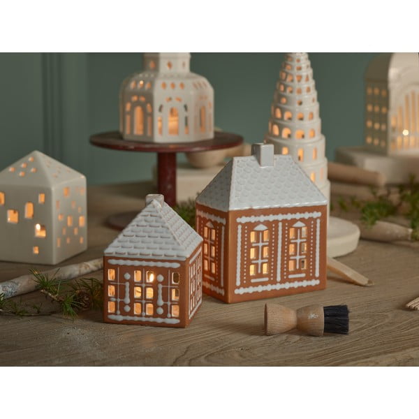 Keramický svícen na čajovou svíčku Gingerbread Lighthouse – Kähler Design-image-2