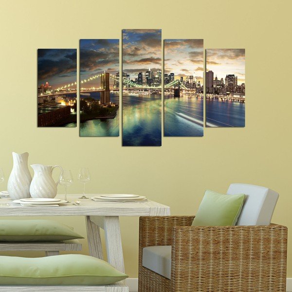 Vícedílný obraz Bridge NYC, 110 x 60 cm-image-1