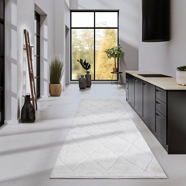 Krémový běhoun 80x240 cm Perrotin Cream White – Elle Decoration-image-1