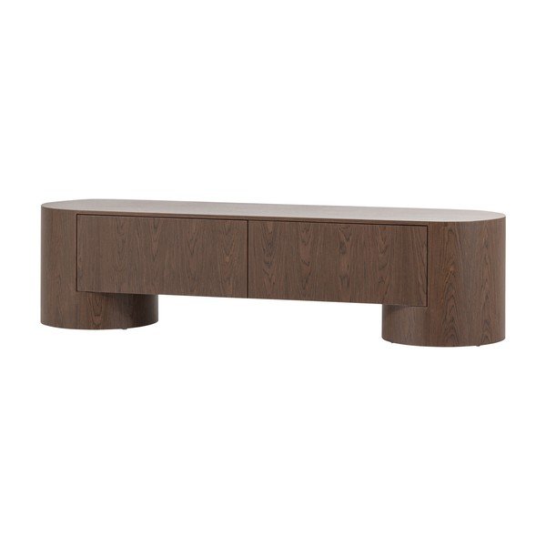 TV stolek v tmavě přírodní barvě 200x50x50 cm Velari – WOOOD