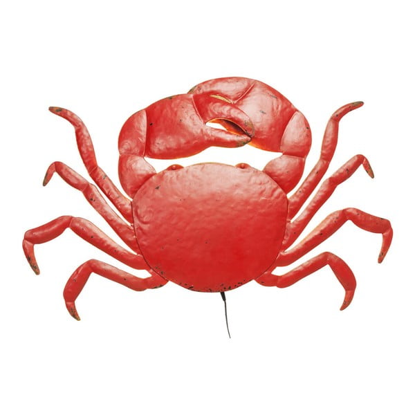 Červené nástěnné LED svítidlo ve tvaru kraba Kare Design Crab