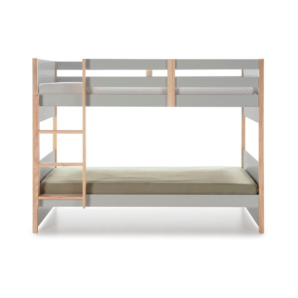 Šedá dětská palanda s nohami z borovicového dřeva Marckeric Kiara, 90 x 190 cm-image-3