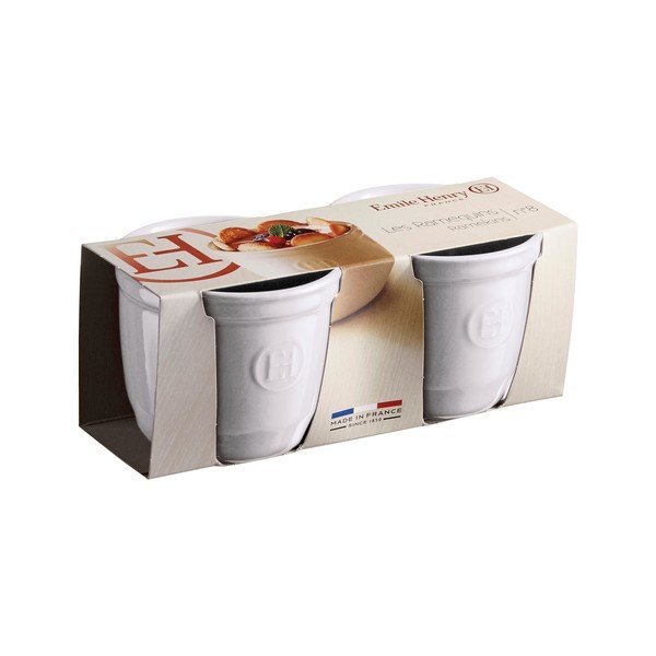 Sada 2 bílých formiček ramequin Emile Henry N°8-image-1