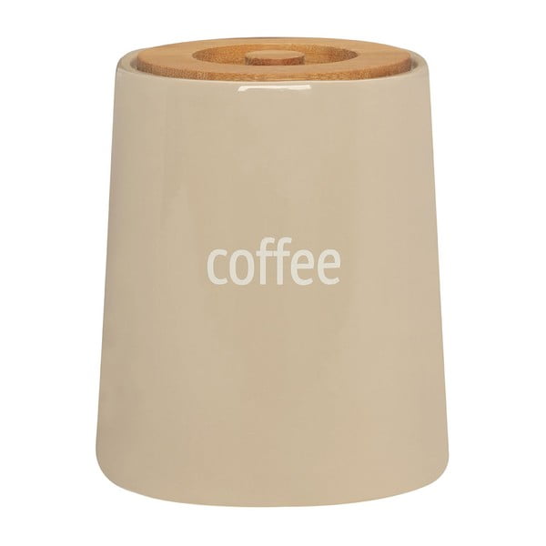 Krémová dóza na kávu s bambusovým víkem Premier Housewares Fletcher, 800 ml