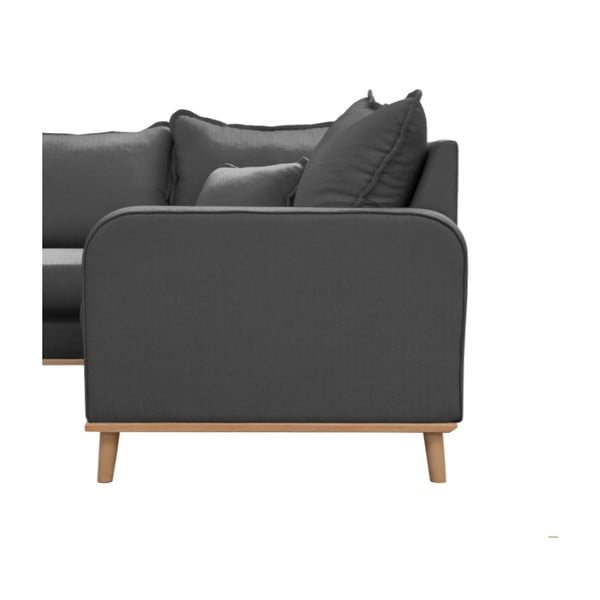 Tmavě šedá rohová pohovka (levý roh) Beata – Ropez-image-4